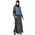  Denim Skirt Chambray abaya - Blue & Grey